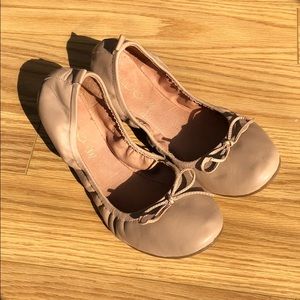 Aldo Nude Leather Ballet Flats
